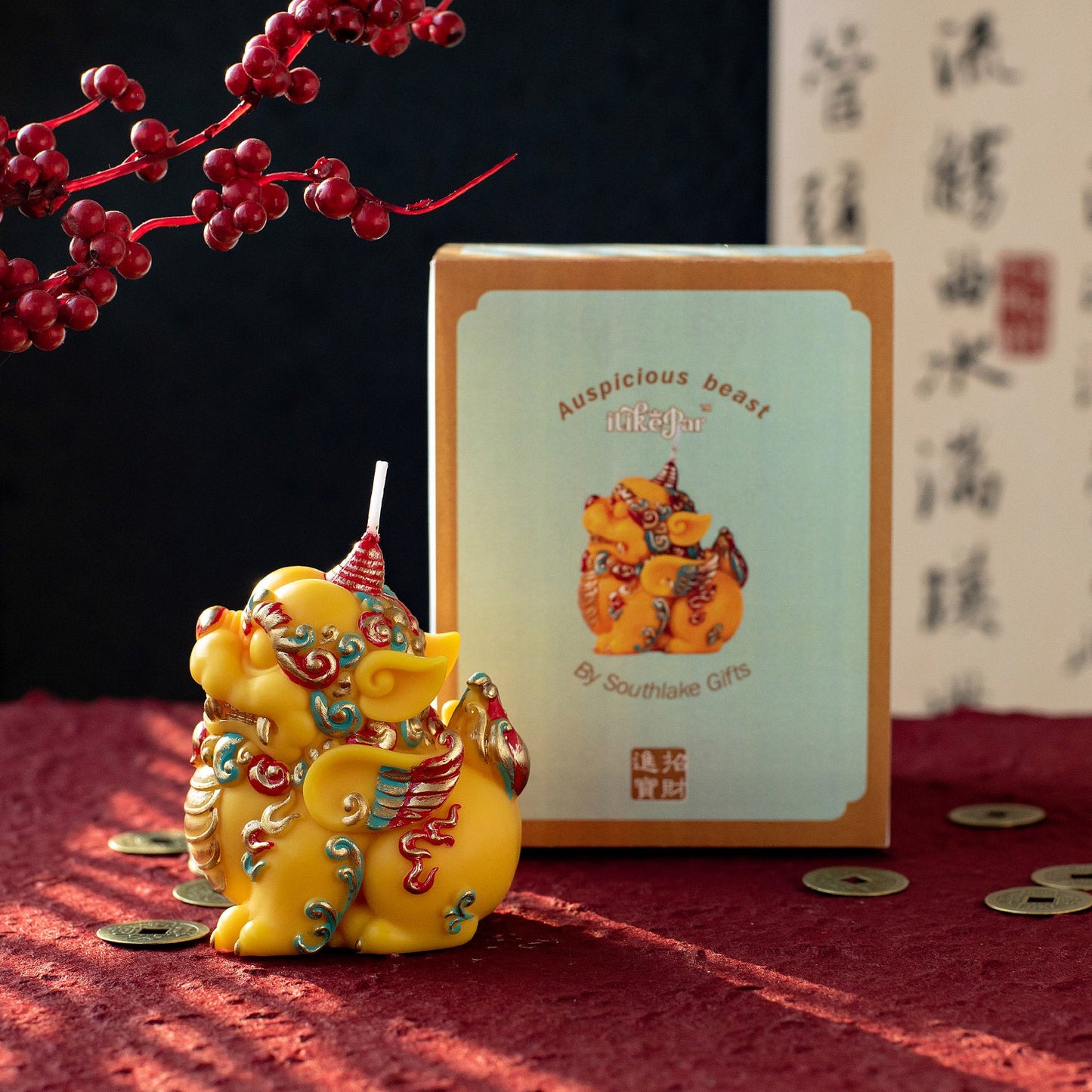 Chinese Fortune PIXIU Candle