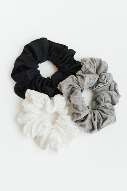 Stretch Knit Bamboo Scrunchies