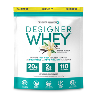 Vanilla Designer Whey 2 lb : 100% Whey Protein Powder- Designer Protein ®