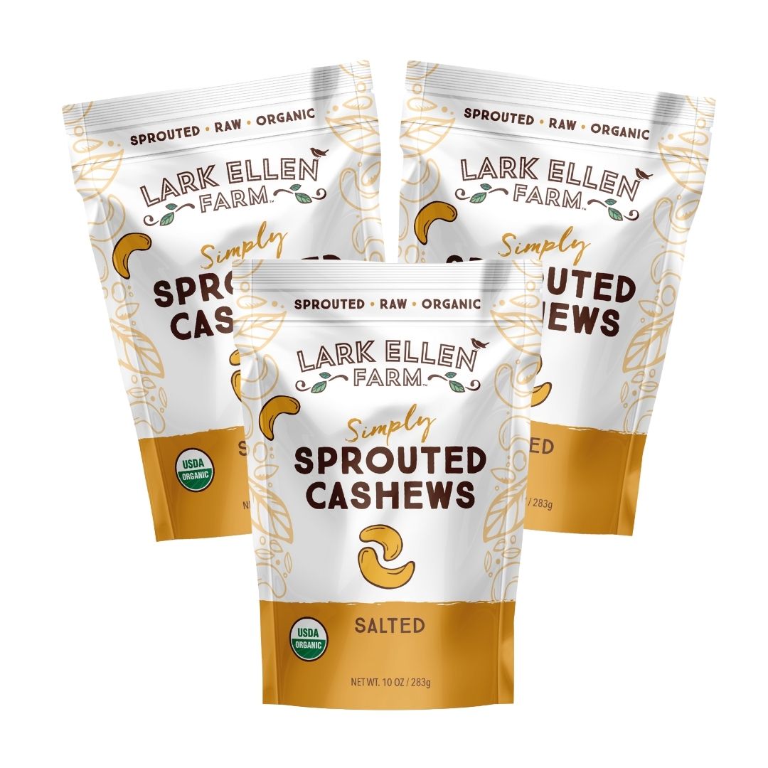 Cashews Lightly Salted. Sprouted Organic