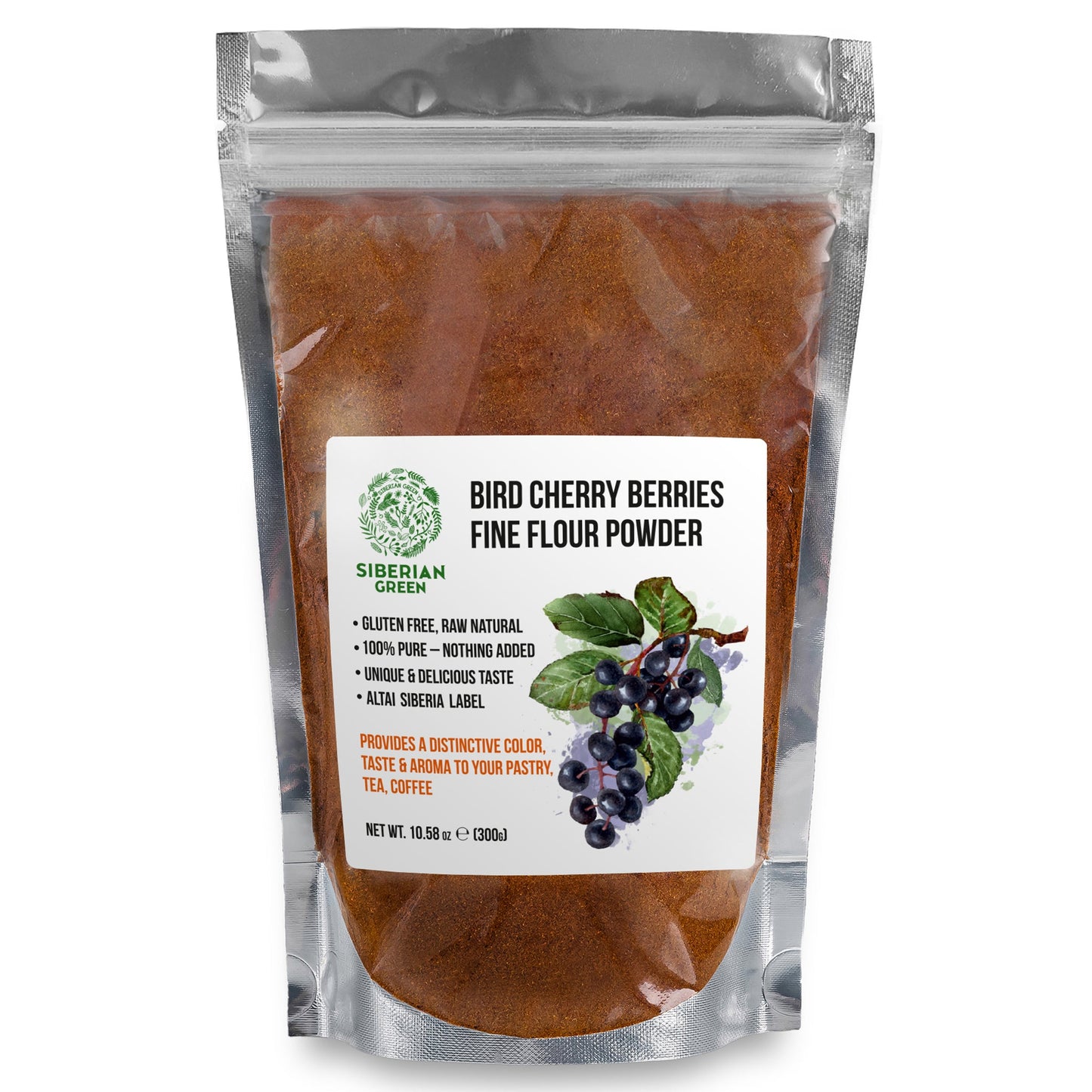 Premium Wild-Harvested Bird Cherry Flour, 300g – Natural & Nutrient-Rich