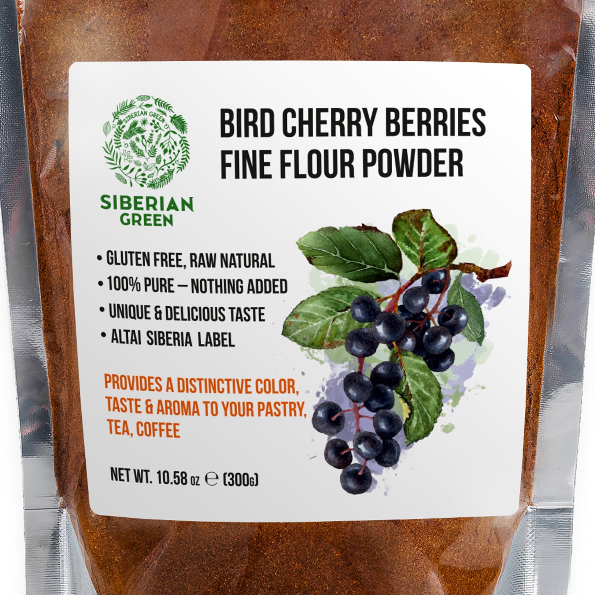 Premium Wild-Harvested Bird Cherry Flour, 300g – Natural & Nutrient-Rich