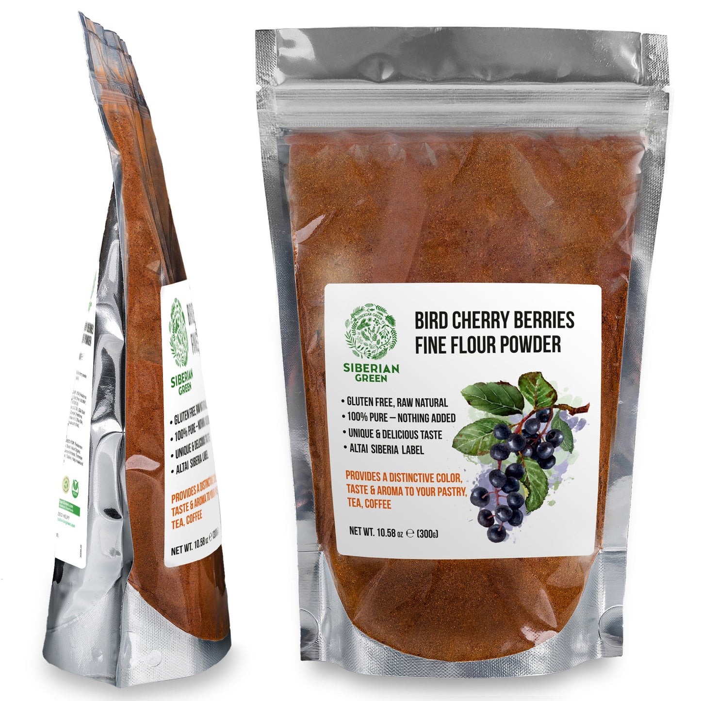 Premium Wild-Harvested Bird Cherry Flour, 300g – Natural & Nutrient-Rich