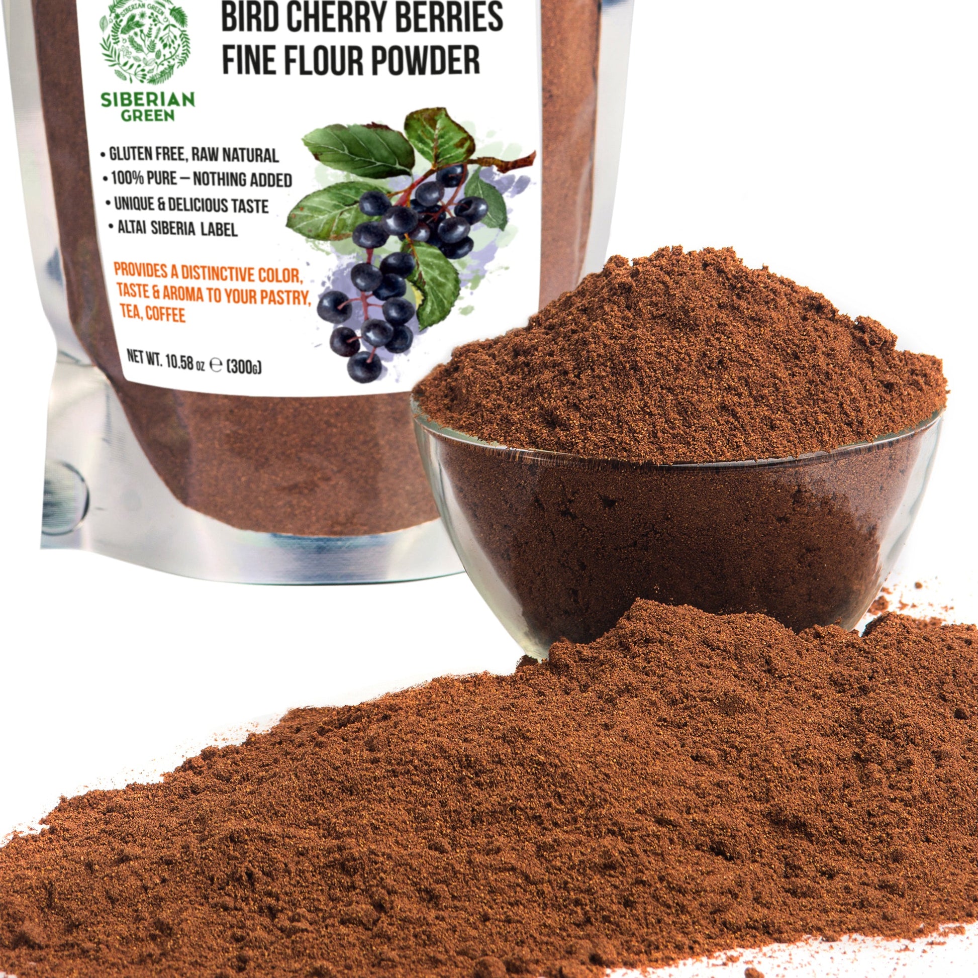 Premium Wild-Harvested Bird Cherry Flour, 300g – Natural & Nutrient-Rich