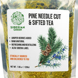 White Pine Needle Tea Loose Powder with Juniper Berries 200g – 100% Natural & Organic from Siberian Green