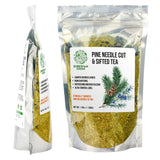 White Pine Needle Tea Loose Powder with Juniper Berries 200g – 100% Natural & Organic from Siberian Green