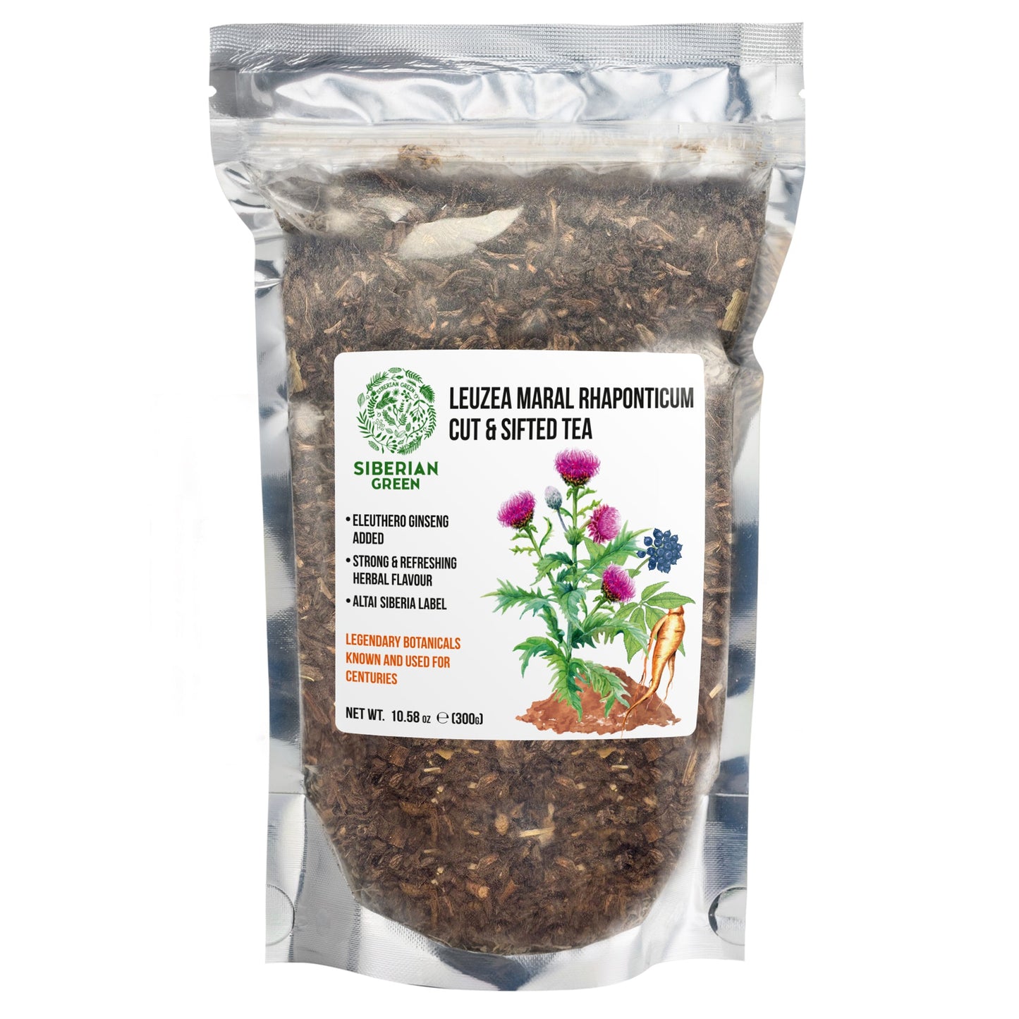 Maral Leuzea Root with Eleuthero Siberian Ginseng - 100% Natural Powder