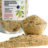Organic Siberian Ginseng Powder with 10% Ginkgo Biloba