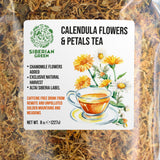 Siberian Green Calendula & Chamomile Tea – Wild Harvested Caffeine-Free (227g / 8 oz)