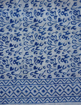 Bright Blue Abstract Scarf by Passion Lilie