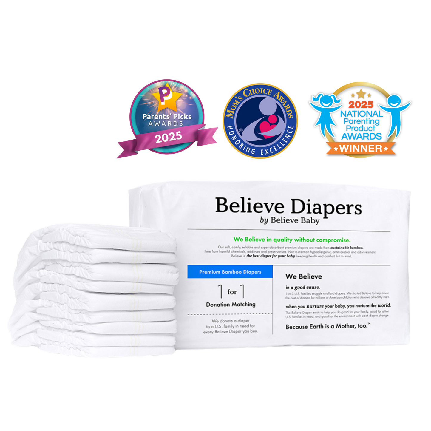 Premium Bamboo Eco-Friendly Diapers