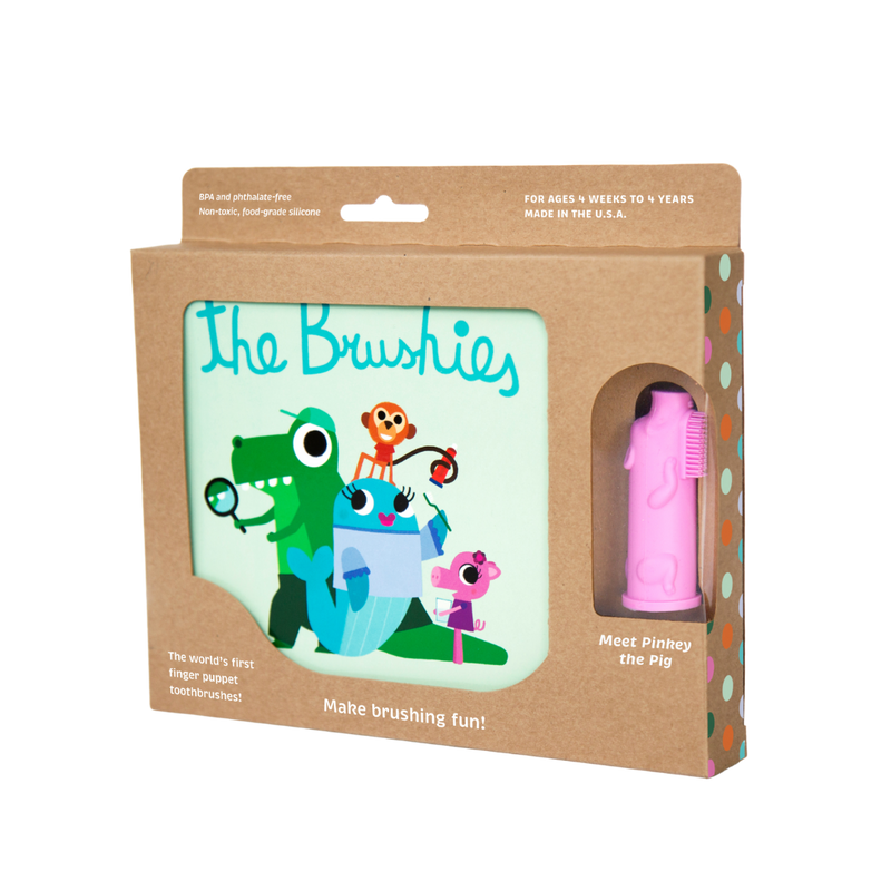 Pinkey the Pig Brushie and Book