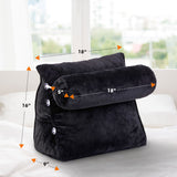 Cheer Collection Wedge Pillow with Detachable Bolster & Backrest