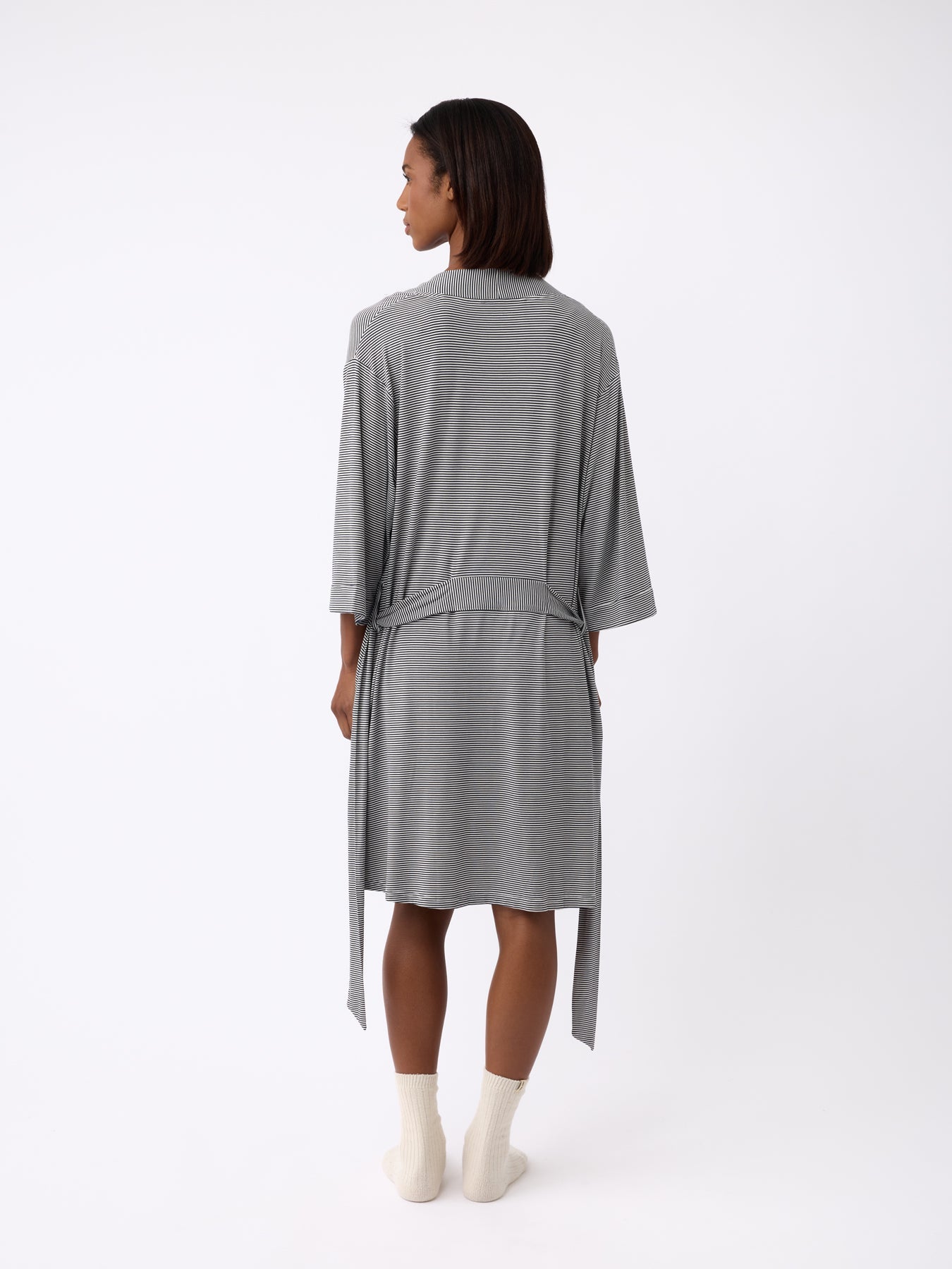 Women's Bamboo Stretch-Knit Kimono Robe