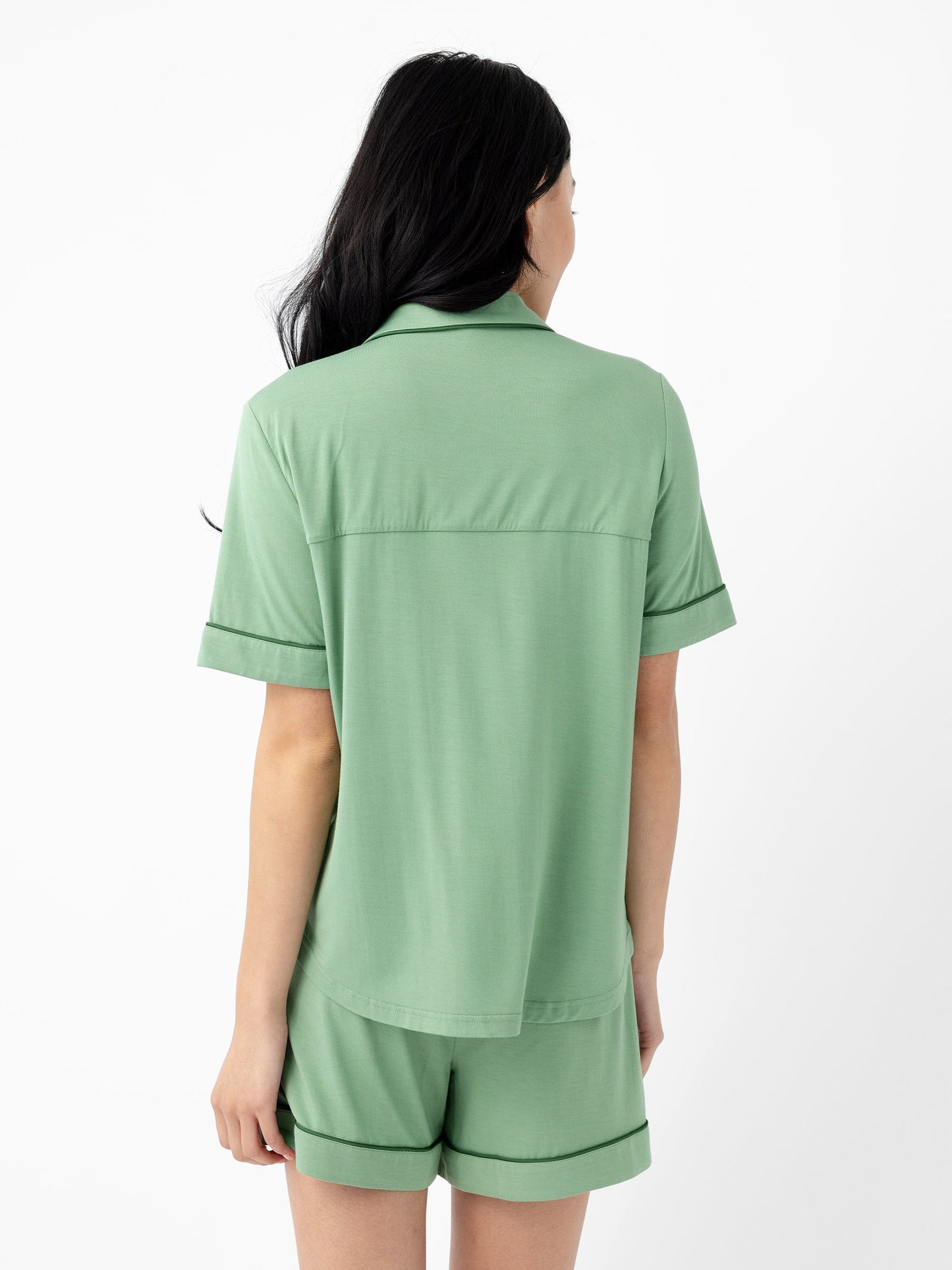 Women's Stretch-Knit Short Sleeve Bamboo Pajama Set