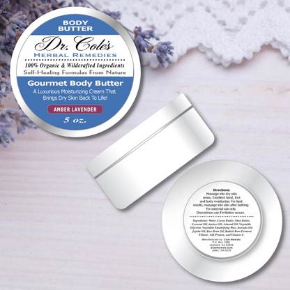 Dr. Cole's Gourmet Body Butter - AMBER LAVENDER