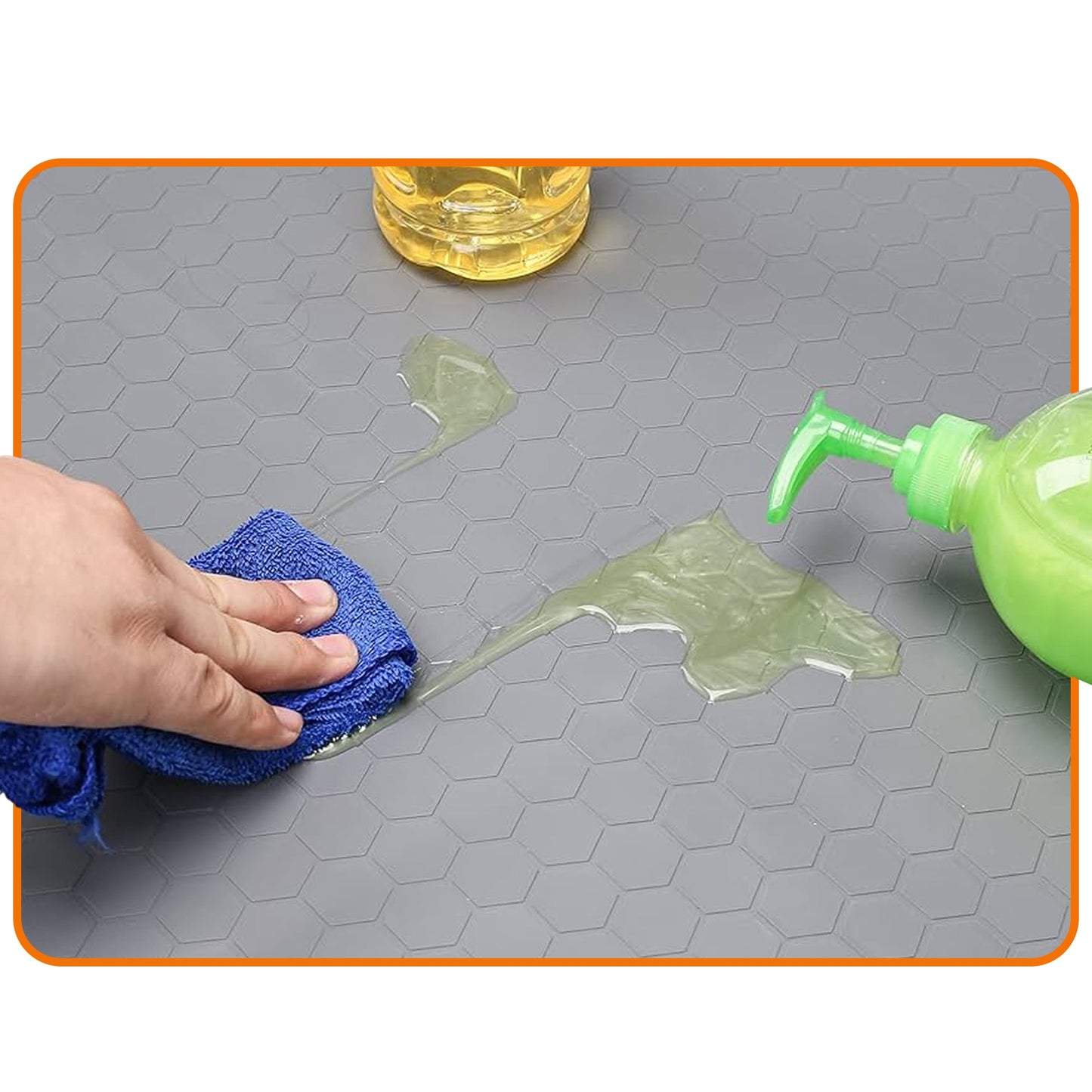 Cheer Collection Premium Silicone Undersink Mat – Waterproof, Non-Slip, Drainage Design