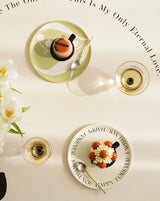 4 - Pack Eclectic Floral Bamboo Fiber Dinnerware Set ( $14.9 / count )