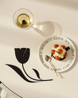 4 - Pack Eclectic Floral Bamboo Fiber Dinnerware Set ( $14.9 / count )