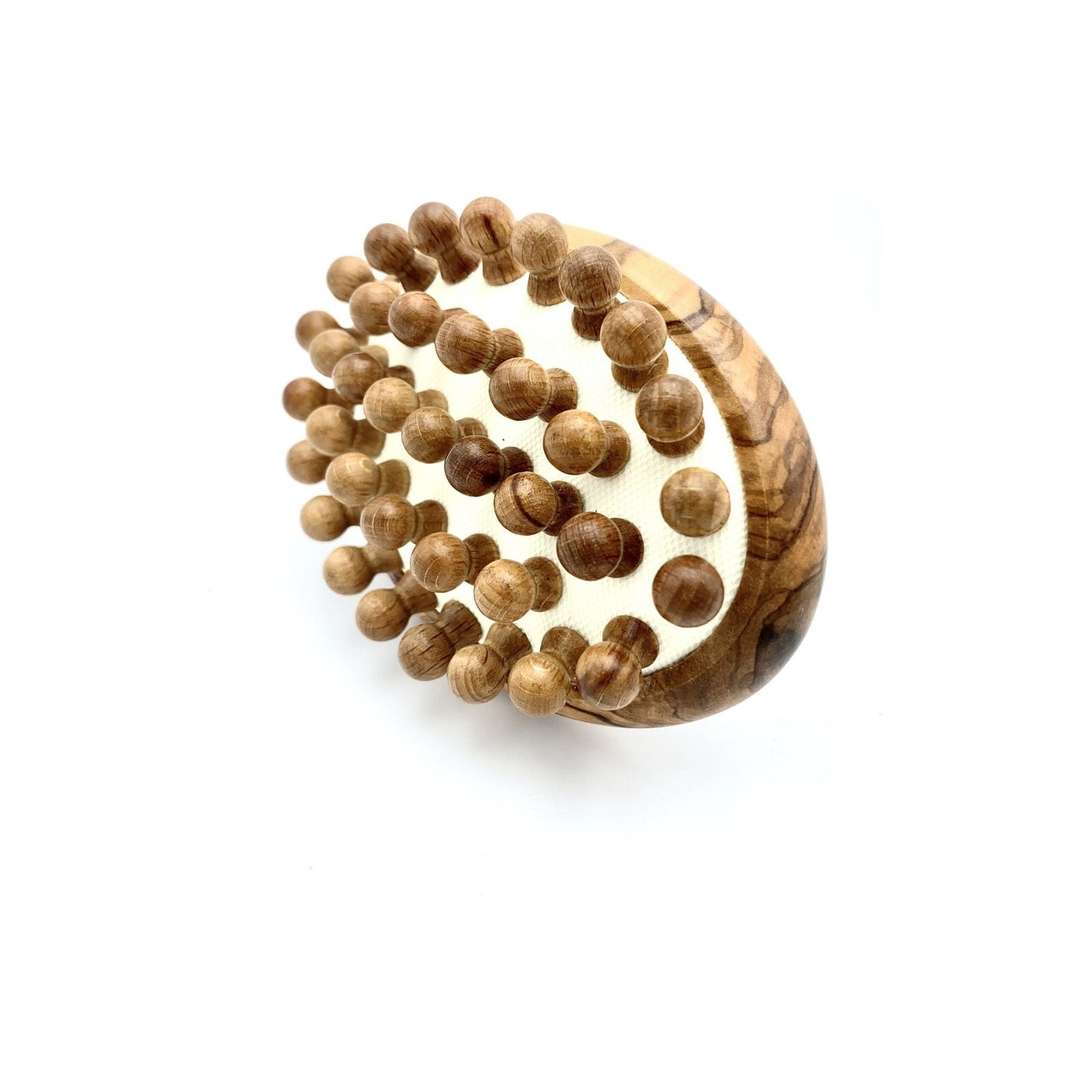 Dural Massage Brush Olive Wood Wooden Knobbles