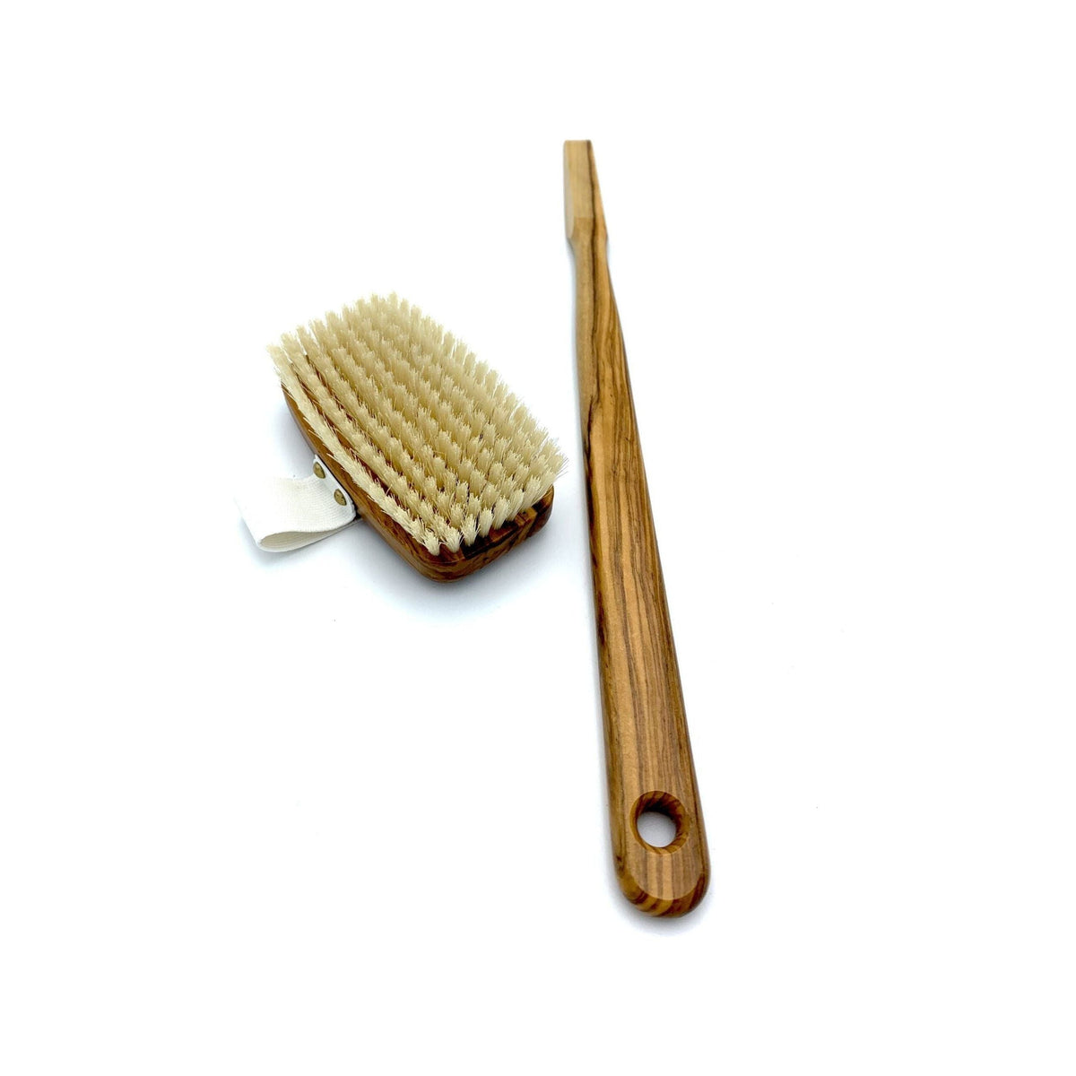 Dural Bath & Massage Brush Light Natural Bristles Olive Wood