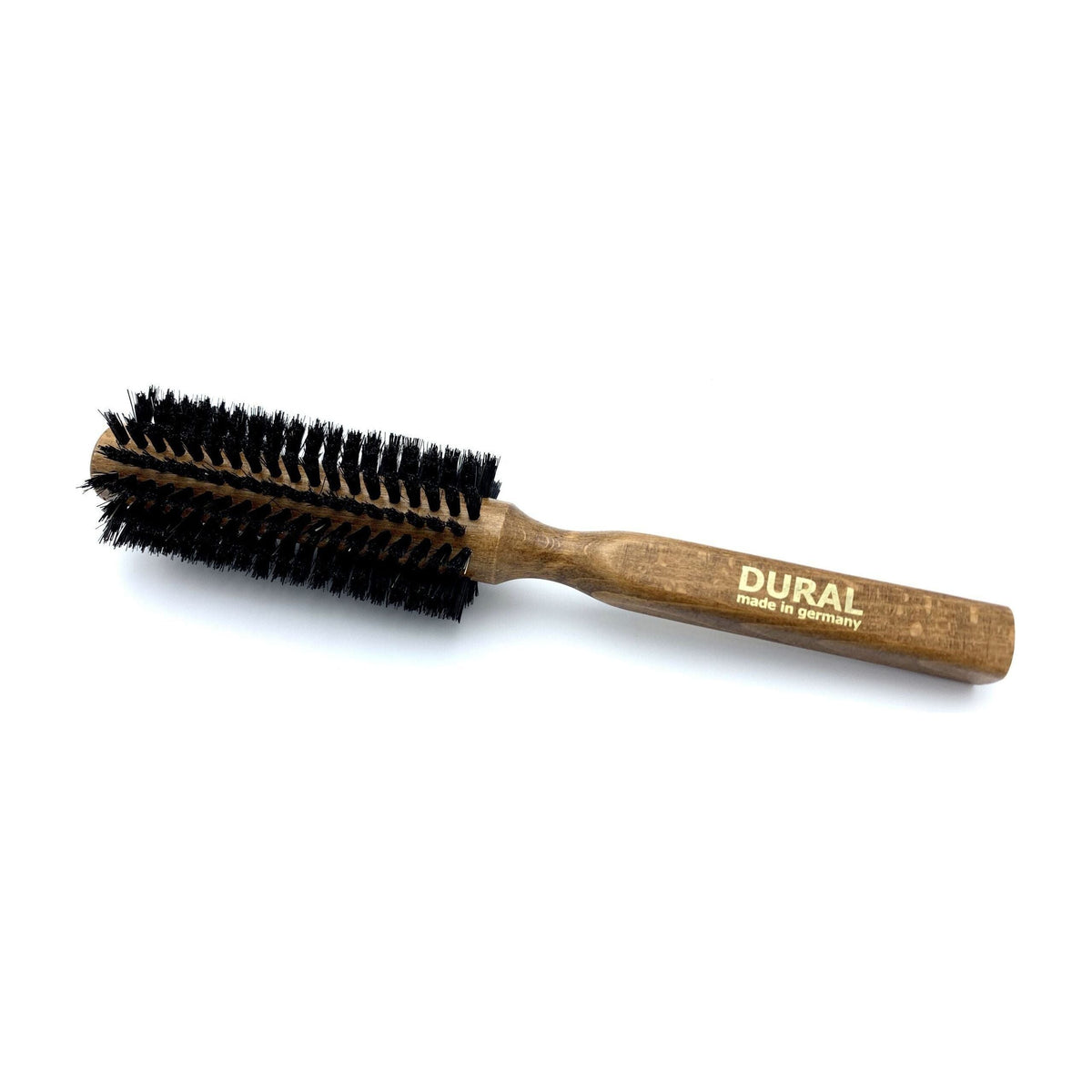 Dural Round Styler Hair Brush For Styling & Care Boar Bristles Beech Wood