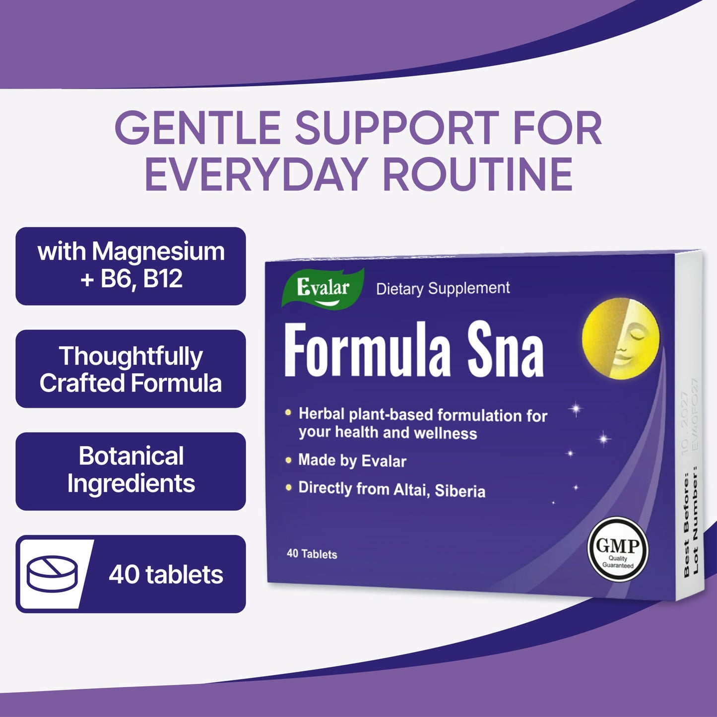 Siberian Herbs Vitamins by Evalar Formula 40 Tabs