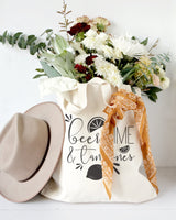 Beer, Lime and Tan Lines Cotton Canvas Tote Bag by The Cotton & Canvas Co.