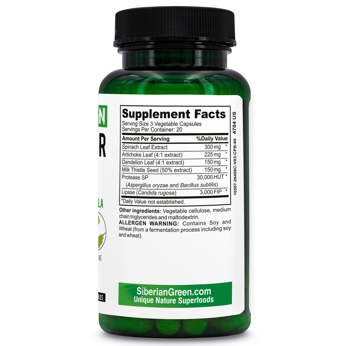 Herbal Liver Detox – Milk Thistle & Artichoke Capsules