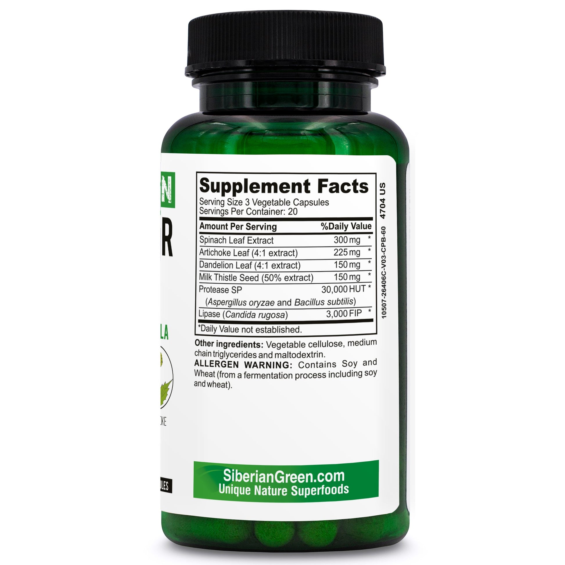 Herbal Liver Detox – Milk Thistle & Artichoke Capsules