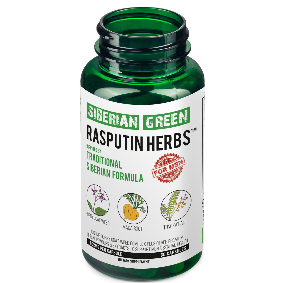 Rasputin Herbs with Horny Goat Weed Maca Root Complex 60 Caps