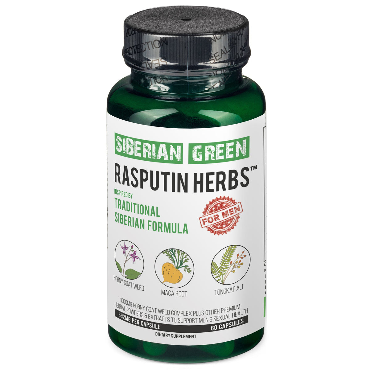 Rasputin Herbs with Horny Goat Weed Maca Root Complex 60 Caps