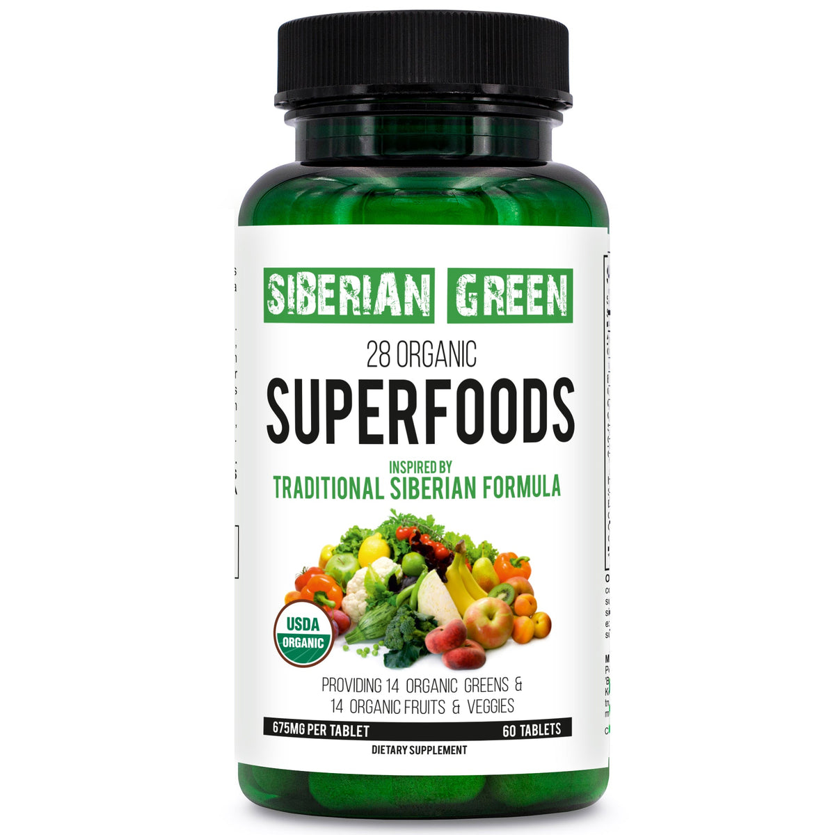 28 Organic Superfood Tablets – Essential Greens, Fruits & Veggies