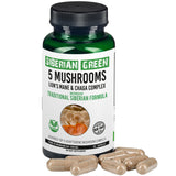 Siberian Green 5 Mushrooms Complex- 60 Vegan Capsules