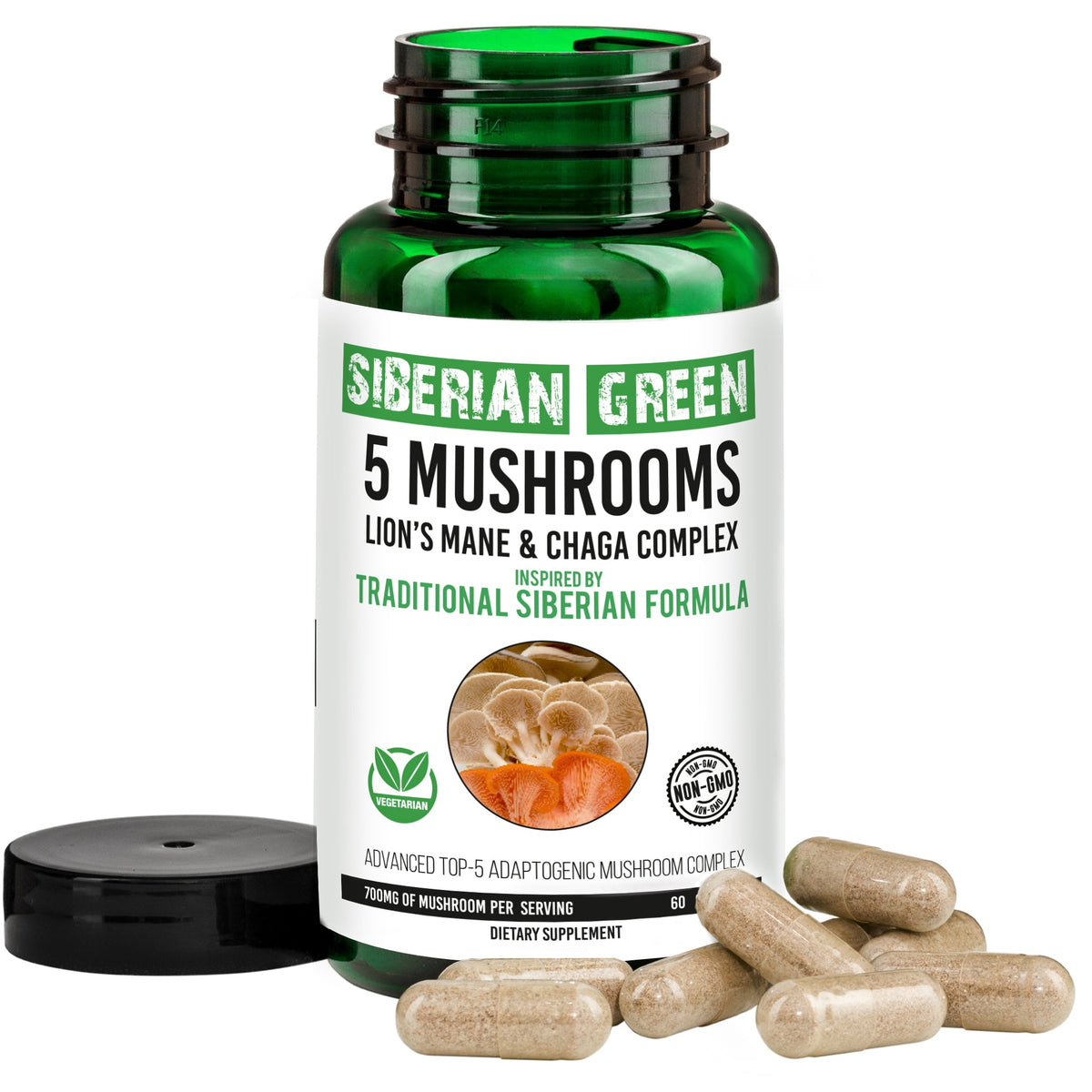 Herbal Prostate Detox Siberian Green 60 Caps – Saw Palmetto Burdock Pumpkin