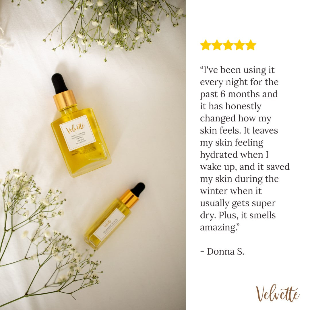 Calming Face Oil (Night) by Velvette