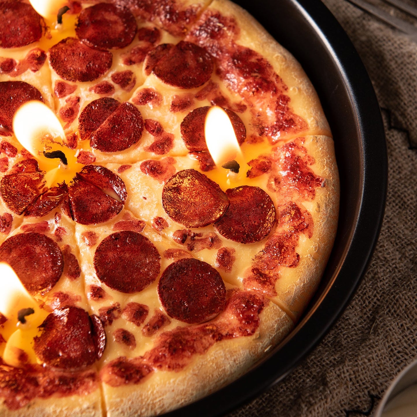 Pizza Scented Candle Realistic Food Candle