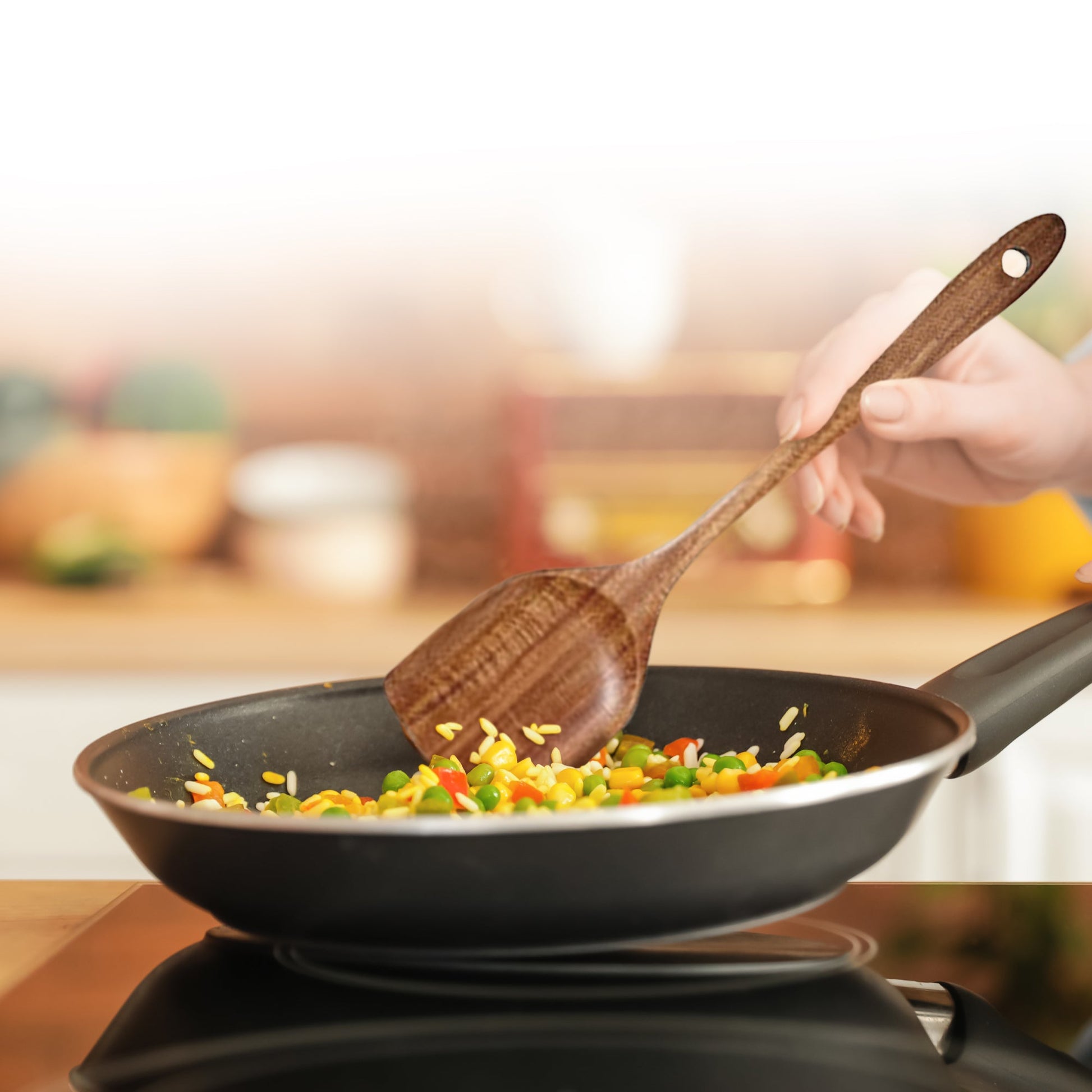 Cheer Collection Premium Teak Wood Spatula Set – Elegant 4-Piece Handcrafted Utensils for Effortless Cooking