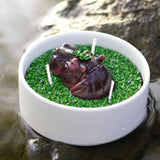 Hippo Aromatherapy Scented Candle  Bowl