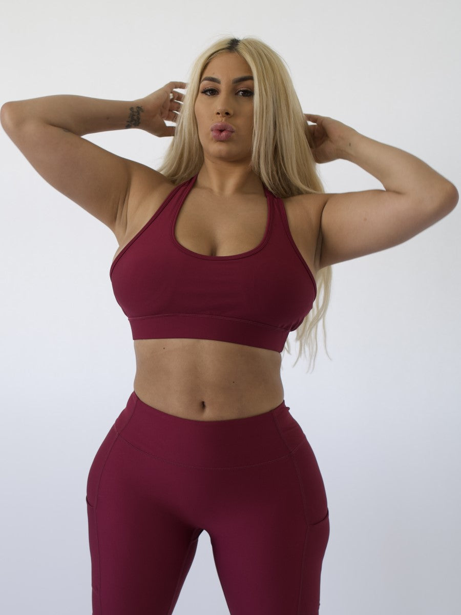 Sports Bra | CRANBERRY by Obsession Shapewear