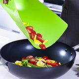 Cheer Collection Wood Cutting Board Set with Color Coded Trays