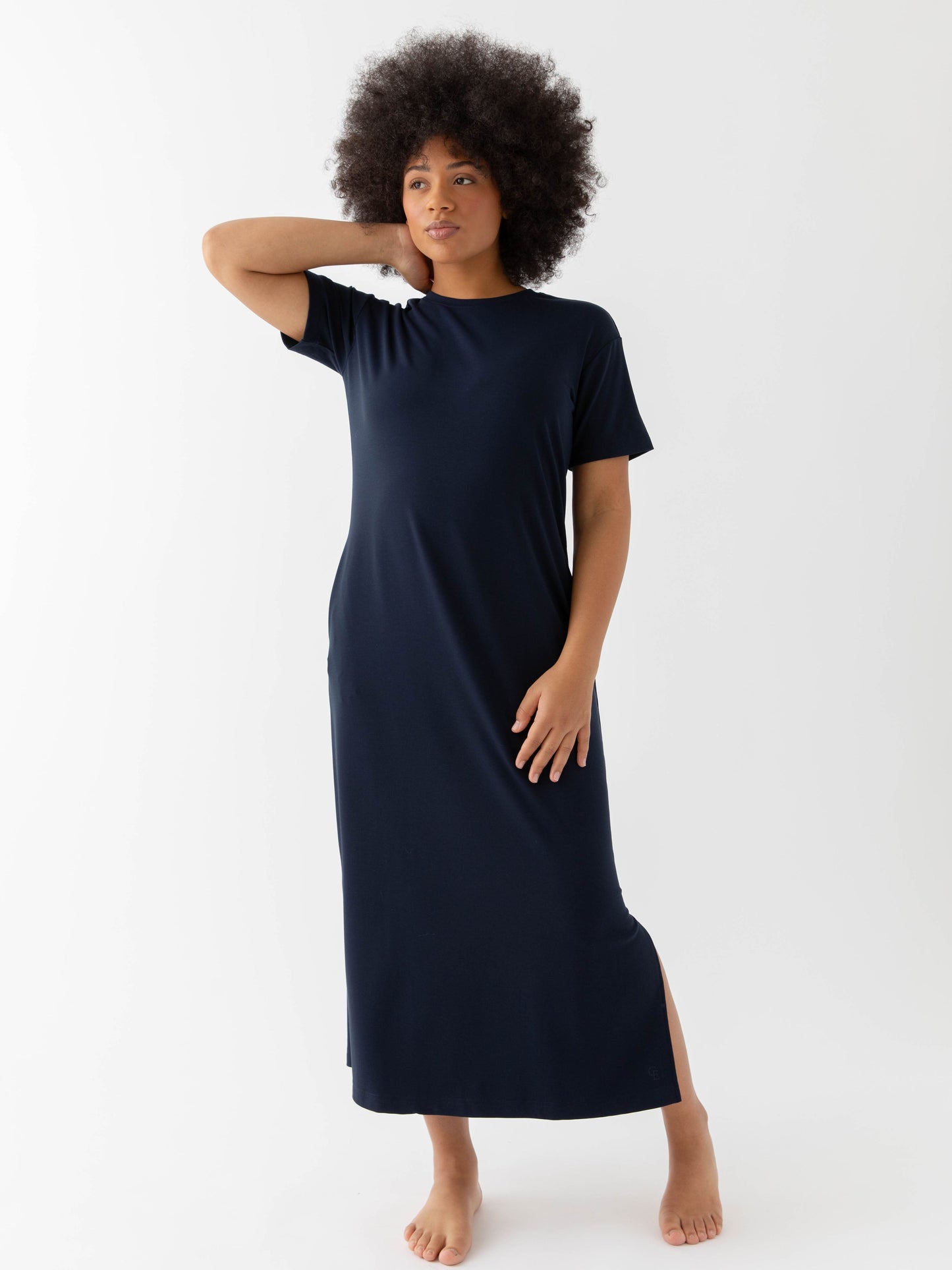 Women's Brushed Bamboo Midi Dress