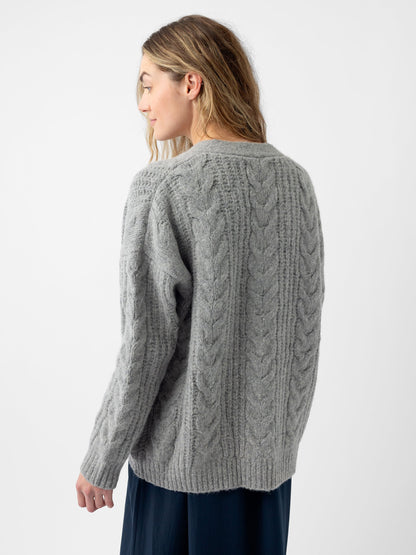 Oversized Cable Knit Cardigan