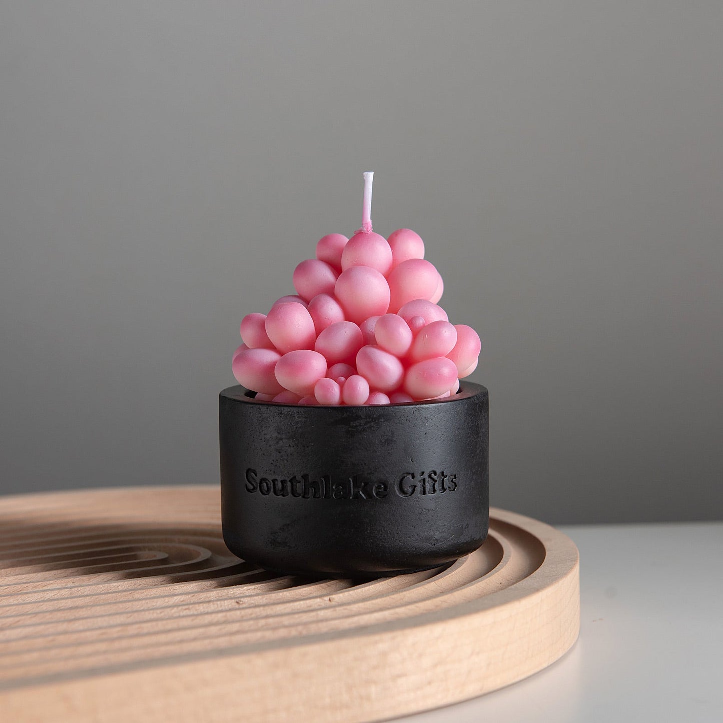 Pink Moonstones Succulent Scented Candle