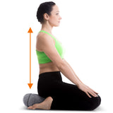 Cheer Collection Premium 16" Buckwheat Yoga and Meditation Floor Cushion with Removable Cover (Gray)