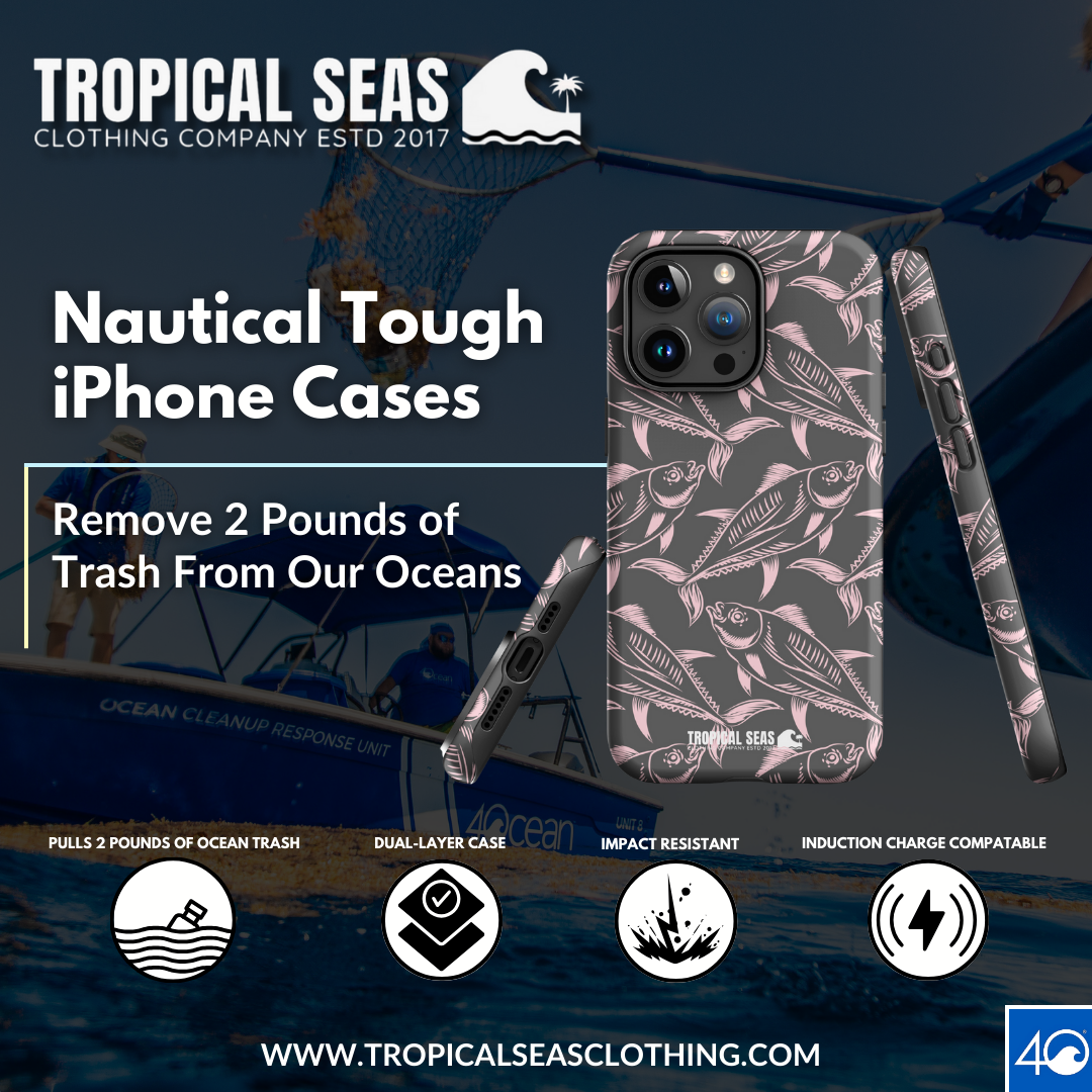 Nautical Pink Tuna Tough Case for iPhone®