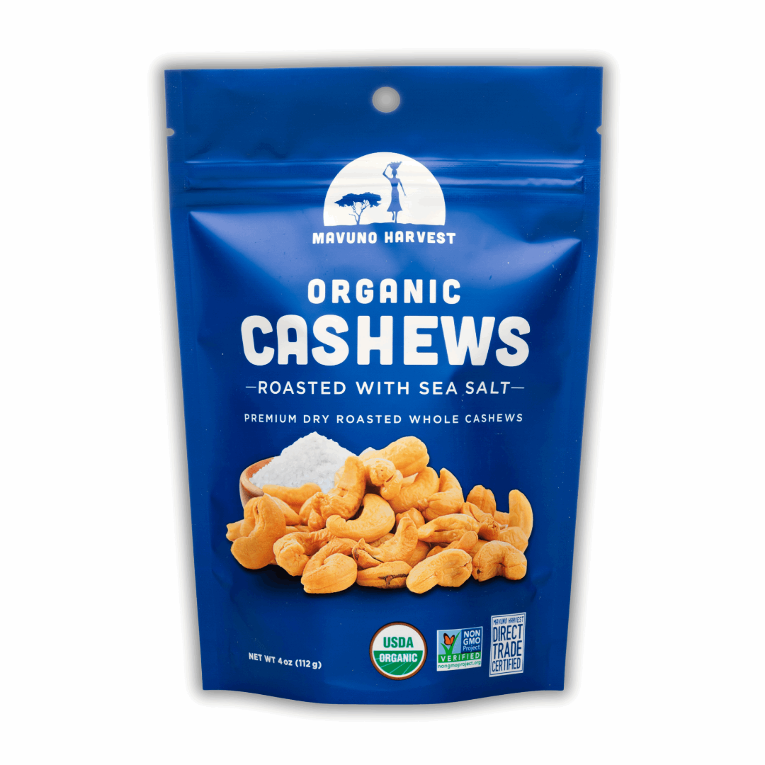 Organic Dry Roasted Cashews with Sea Salt