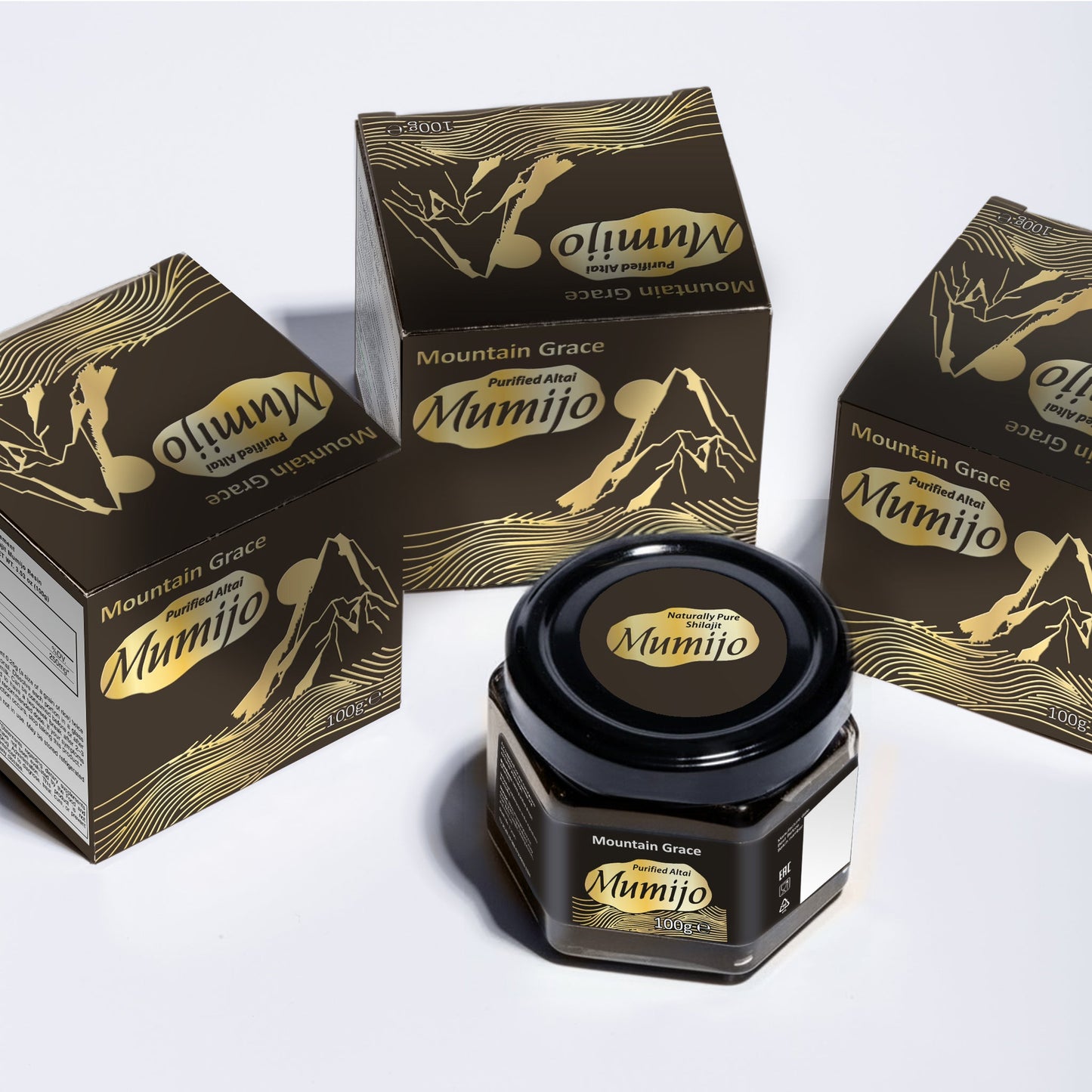 Siberian Shilajit Altai Mumijo Resin | Sibirska Mountain Grace 100g (Sachera-Med)