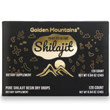 Shilajit 120 Dry Drops: Altai Golden Mountains Shilajit by Siberian Green