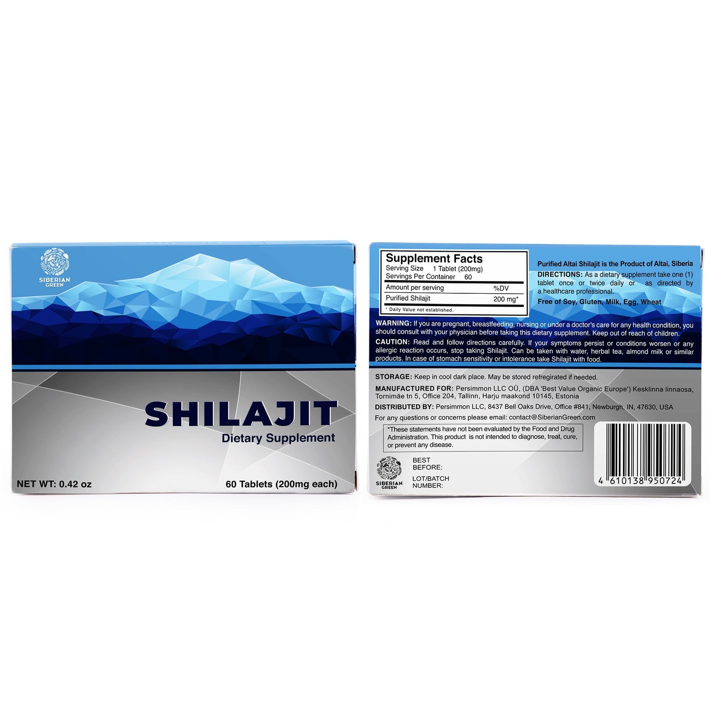 Blue Mountain Mumiyo Shilajit Tablets – 120 Count (2 x 60 Pack)